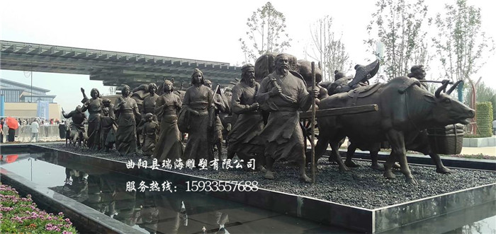  铸铜雕塑案例